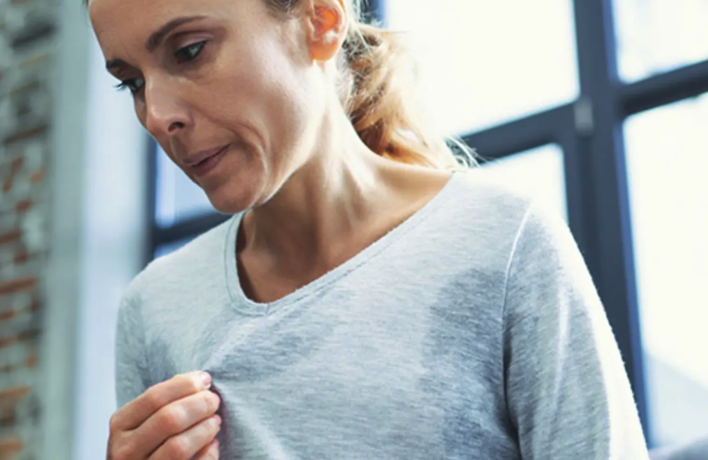 image of women sweating